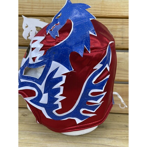 Luchador, Mexican wrestling face mask Adult full face.Red, white ,blue, cosplay, - Picture 2 of 5
